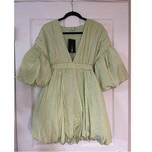 Fashion Nova Pistachio Green Bubble Dress